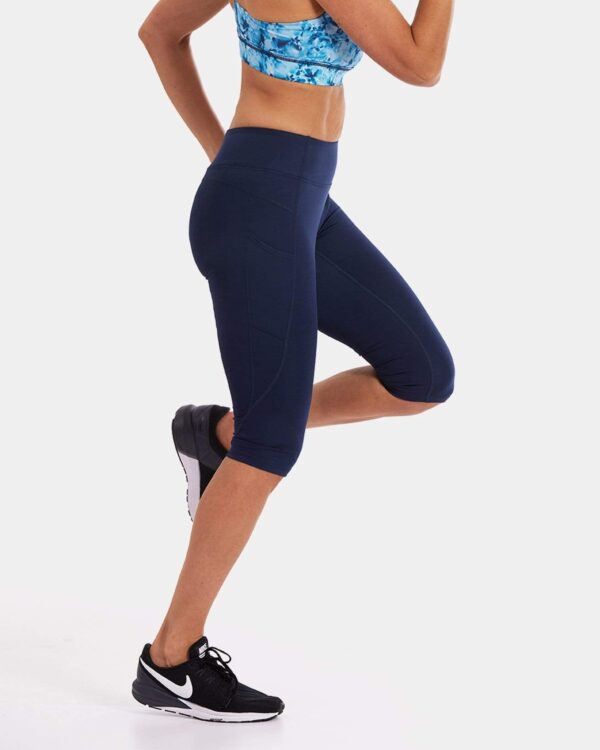 Wi-Thi Mid-Rise Pocketed Crop Legging – Night Swim Navy - Image 5