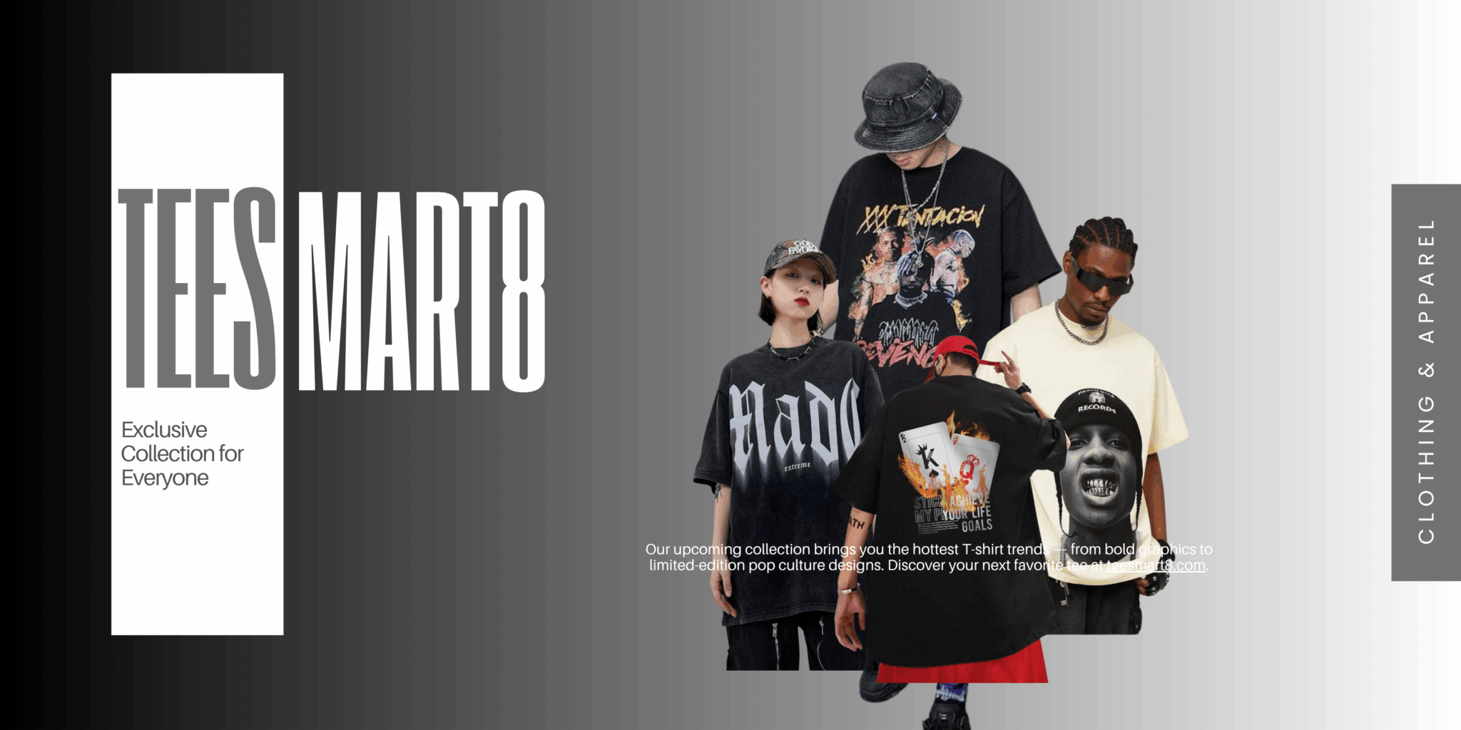 Black White Bold Fashion Product Promotion Landscape Banner (2)