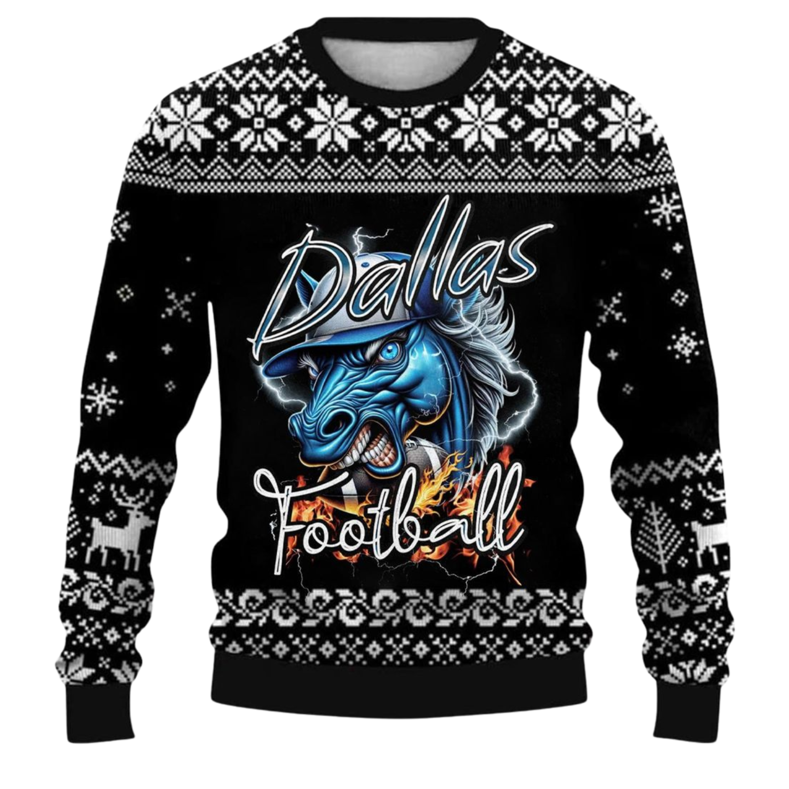 Dallas-Fan-Fury---Football-Horse-Sweater-1 Dallas-Fan-Fury---Football-Horse-Sweater-1