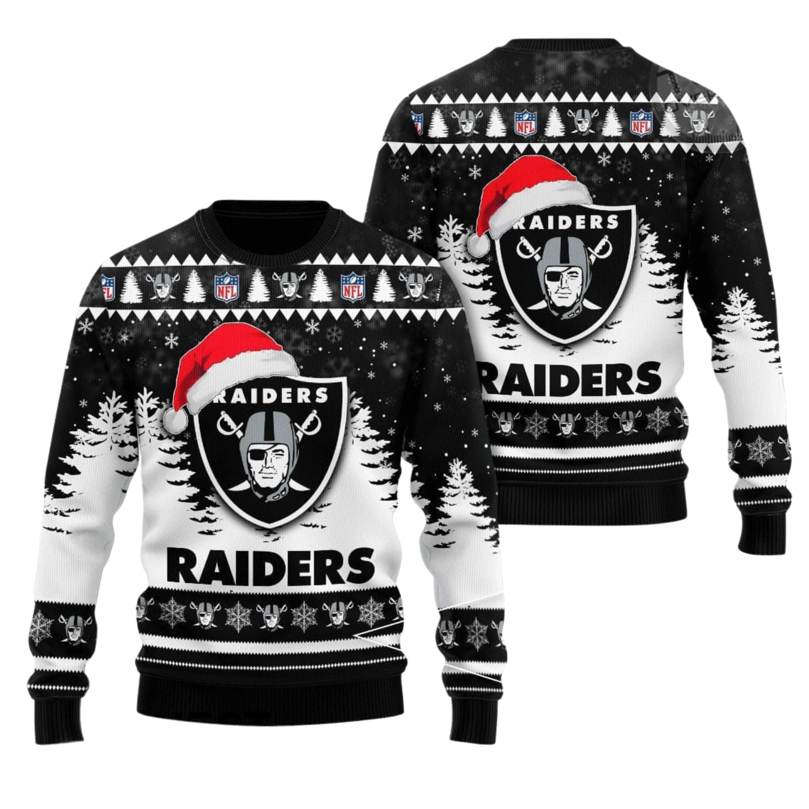 Raider-Nation-Holiday---Black-Silver-Sweater-1 Raider-Nation-Holiday---Black-Silver-Sweater-1